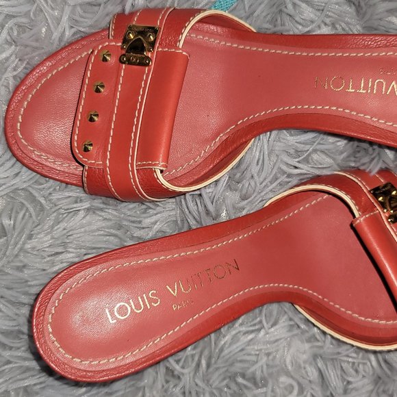 Louis Vuitton Red Sandals for Women for sale